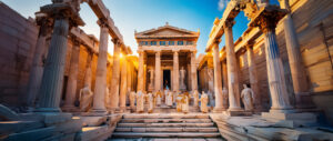 the eleusinian mysteries - ancient greek temple