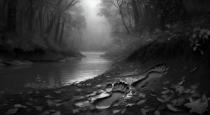 Bigfoot sightings footprints in central Pennsylvania cryptids mud tying into Squonk legend cultural intrigue