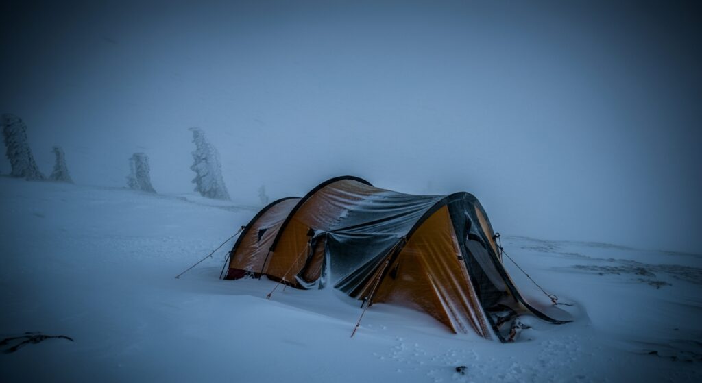 Eerie mountain scene representing unsolved mysteries like Dyatlov Pass, highlighting unexplained phenomena and historical enigmas that spark curiosity about the vast unknown.